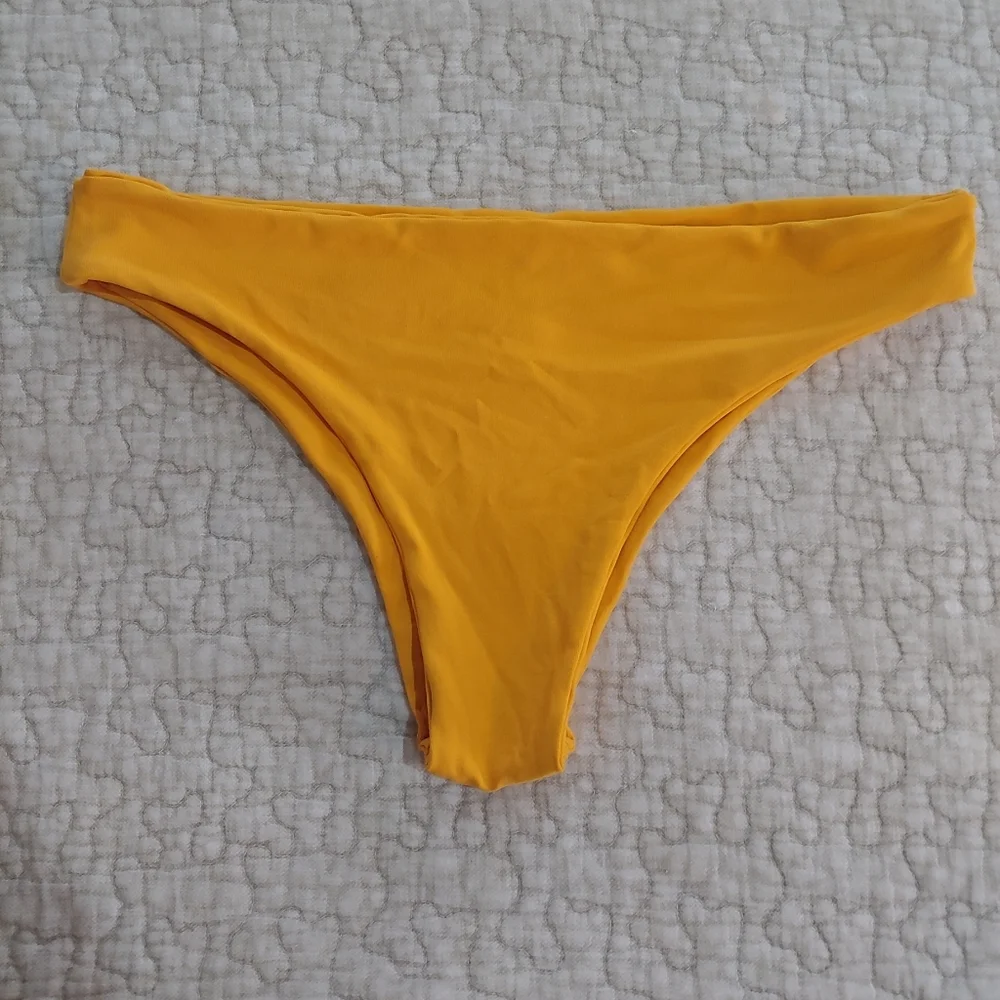 Bold Swim Bralette Bikini, Women's Size Small, Neon Orange